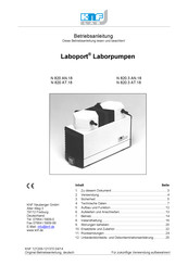 KNF LAB Laboport N 820 AT. 18 Betriebsanleitung