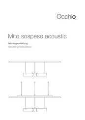 Occhio Mito sospeso acoustic Montageanleitung