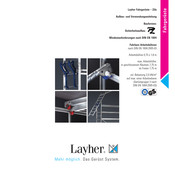 Layher 1406236 Aufbau- Und Verwendungsanleitung