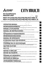 Mitsubishi Electric CITY MULTI PEFY-P50 VMS1-E Bedienungshandbuch