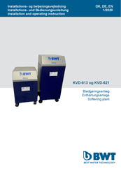 BWT KVD-613 Installations- Und Bedienungsanleitungen