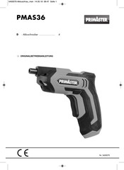 PrimAster PMAS36 Originalbetriebsanleitung