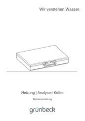 Grunbeck GENO-therm Betriebsanleitung