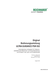 Reichhardt Ultra Guidance PSR ISO Original Bedienungsanleitung