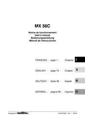 Metrix MX 56C Bedienungsanleitung