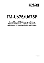 Epson TM-U675 Bedienungsanleitung