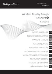 Kruger & Matz Air Share Bedienungsanleitung