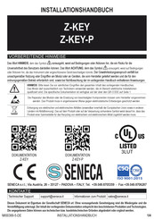 Seneca Z-Key Installationshandbuch