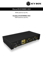 Icy Box IB-KVM8801-HU2 Handbuch