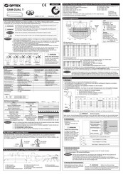 Optex OAM-DUAL T Bedienungsanleitung