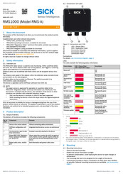 SICK RMS1000 Schnellstartanleitung
