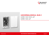 telenot BUS-1 UMB 122 K20 aP Technische Beschreibung Und Bedienungsanweisung