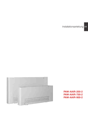 Panasonic PAW-AAIR-700-2 Installationsanleitung