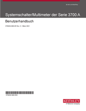 Tektronix Keithley 3706A-SNFP Benutzerhandbuch