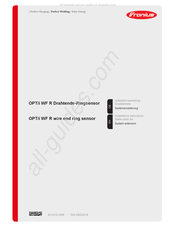 Fronius OPT/i WF R Installationsanleitung Ersatzteilliste