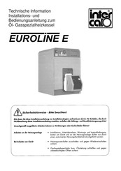 Intercal EUROLINE E Bedienungsanleitung Und Technische Information
