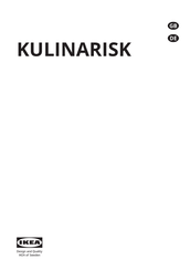 IKEA KULINARISK 704.168.21 Bedienungsanleitung