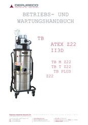 DEPURECO TB UP ATEX Z22 II3D Bedien- Und Wartungshandbuch