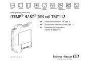 Endress+Hauser iTEMP HART TMT112 Bedienungsanleitung