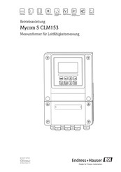 Endress+Hauser Mycom S CLM153 Betriebsanleitung