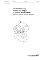 Endress+Hauser Proline Promag 55 FOUNDATION Fieldbus Betriebsanleitung