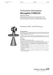 Endress+Hauser Micropilot S FMR530 Technische Information