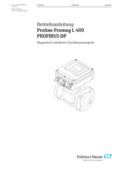Endress+Hauser Proline Promag L 400 PROFIBUS DP Betriebsanleitung