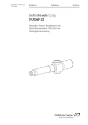 Endress+Hauser OUSAF12 Betriebsanleitung