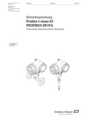 Endress+Hauser Proline t-mass 65 PROFIBUS PA Betriebsanleitung