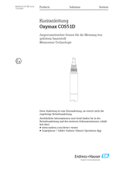 Endress+Hauser Oxymax COS51D Kurzanleitung