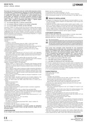 Vimar EIKON TACTIL 21514.F Bedienungsanleitung