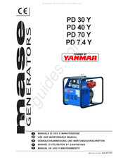 Yanmar Mase PD 7.4 Y Gebrauchsanweisung Und Wartungsvorschriften