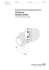 Endress+Hauser Cubemass Modbus RS485 Handbuch