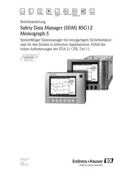 Endress+Hauser Safety Data Manager RSG12 Memograph S Betriebsanleitung