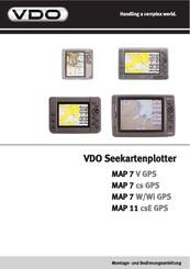 VDO MAP 11 csE GPS Montage- Und Bedienungsanleitung