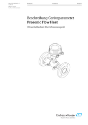 Endress+Hauser Prosonic Flow E Heat Betriebsanleitung