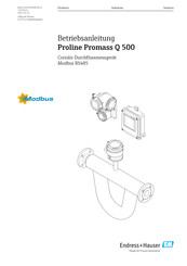 Endress+Hauser Proline Promass Q 500 Betriebsanleitung