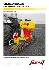 APV GW 300 M1 Betriebsanleitung