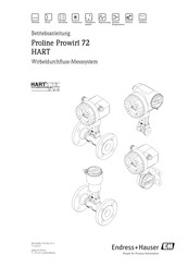 Endress+Hauser Proline Prowirl 72 HART Betriebsanleitung