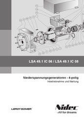 Nidec LSA 49.1 IC 08 Beschreibung, Inbetriebnahme Und Wartung