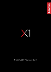Lenovo ThinkPad X1 Titanium Gen 1 Bedienungsanleitung