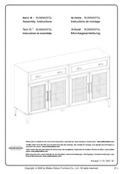 Walker Edison BU58NADFGL Montageanleitung