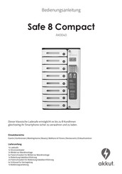 akkut Safe 8 Compact Bedienungsanleitung