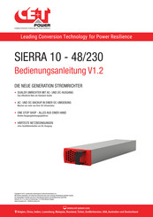 CE+T Power Sierra 10 - 48/230 Bedienungsanleitung