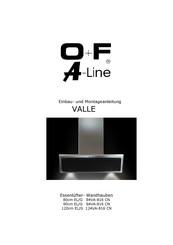 O+F A-Line VALLE Einbau- Und Montageanleitung