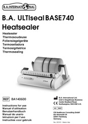 B.A. International ULTIseal BASE740 Benutzerhandbuch