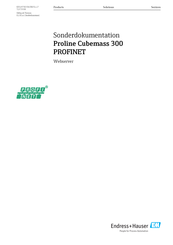Endress+Hauser Proline Cubemass 300 PROFINET Anleitung