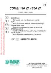 IMER COMBI 200 VA Handbuch Für Bedienung, Wartung Und Ersatzteile