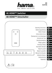 Hama 4K HDMI Bedienungsanleitung