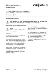 Viessmann VITODENS 100-W Montageanleitung Für Die Fachkraft